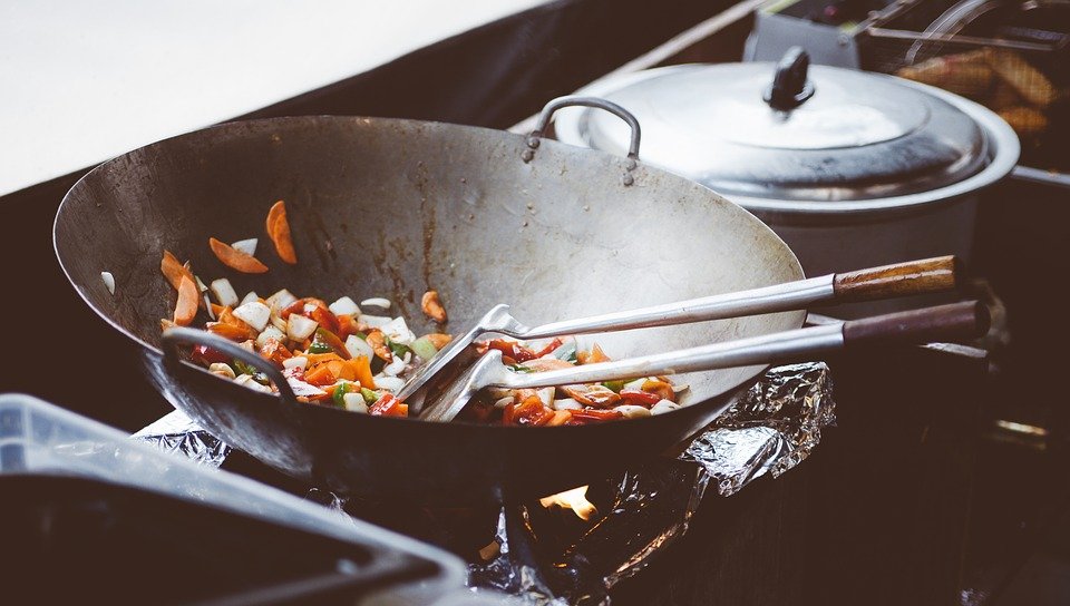 Cooking, Wok, Chinese, Asian, Food, Frying Pan, Meal