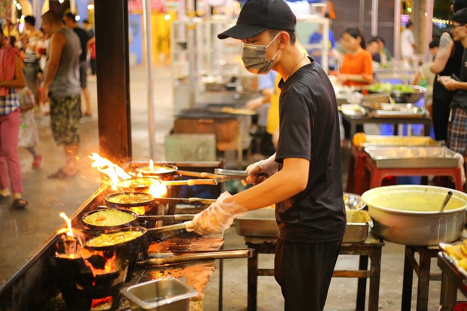 Cooking, Fire, Southeast Asia, Vietnam, Da Nang