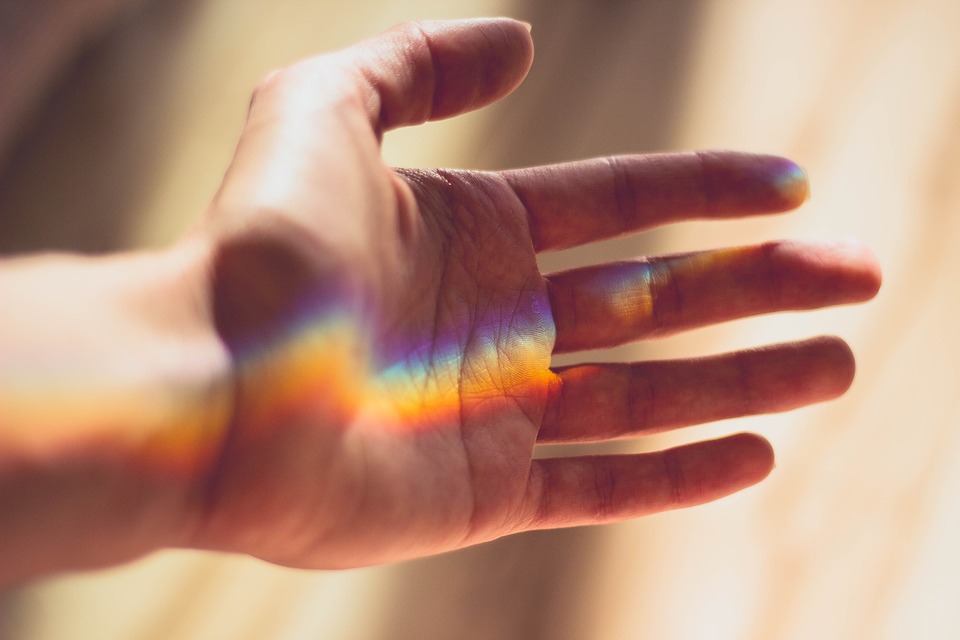 Hand, Rainbow, Light, Palm, Touch, Wallpaper For Girls