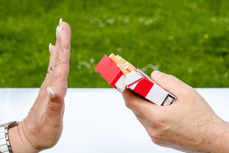 Non-Smoker, Cigarette Box, Cigarettes, Hands, Decline