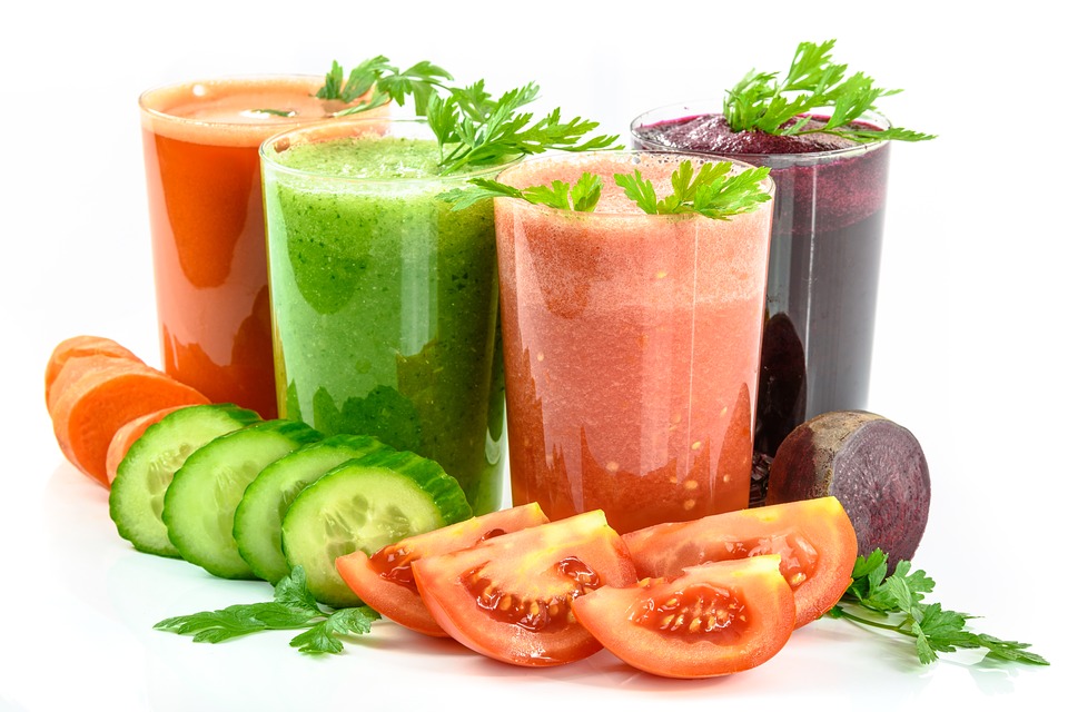 Vegetable Juices, Vegetables, Secluded, White, Fresh